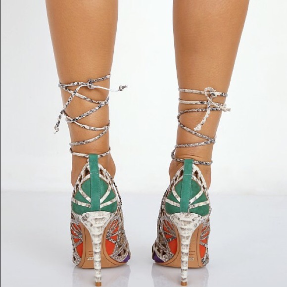 Schutz Dubianna Snake Heel - Picture 3 of 4